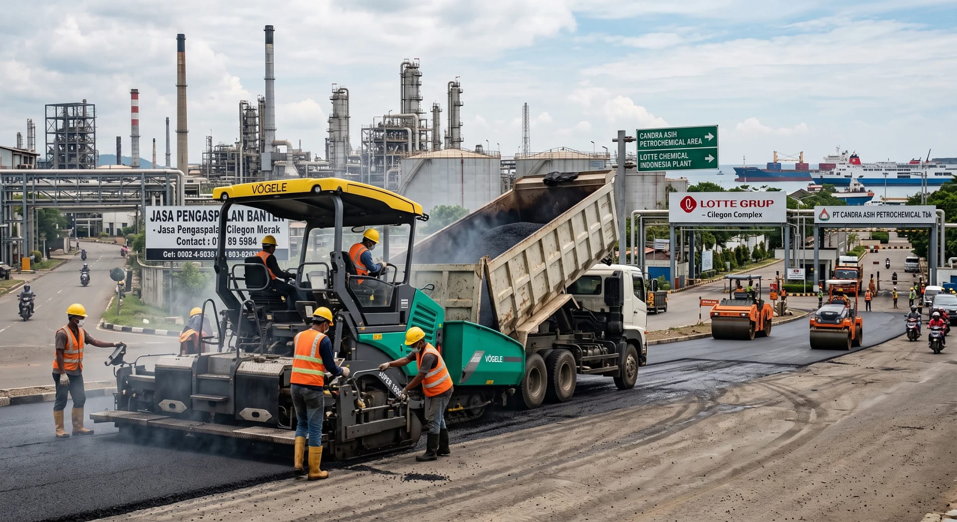 - Jasa Pengaspalan Banten 2026: Harga per m², Spesifikasi Hotmix, dan Standar Jalur Industri